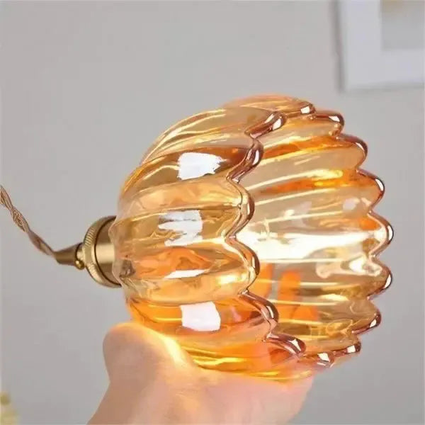 Amara – Elegante Glazen Bloem Hanglamp Plafondlamp