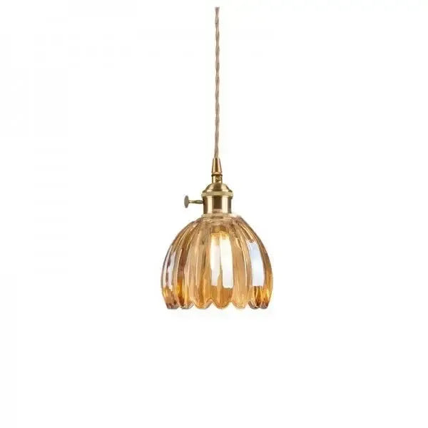 Amara – Elegante Glazen Bloem Hanglamp Plafondlamp