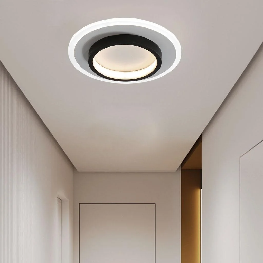 Homedra – Moderne Ronde LED Plafondlamp Met Duurzaam Metaal En Acryl Ontwerp