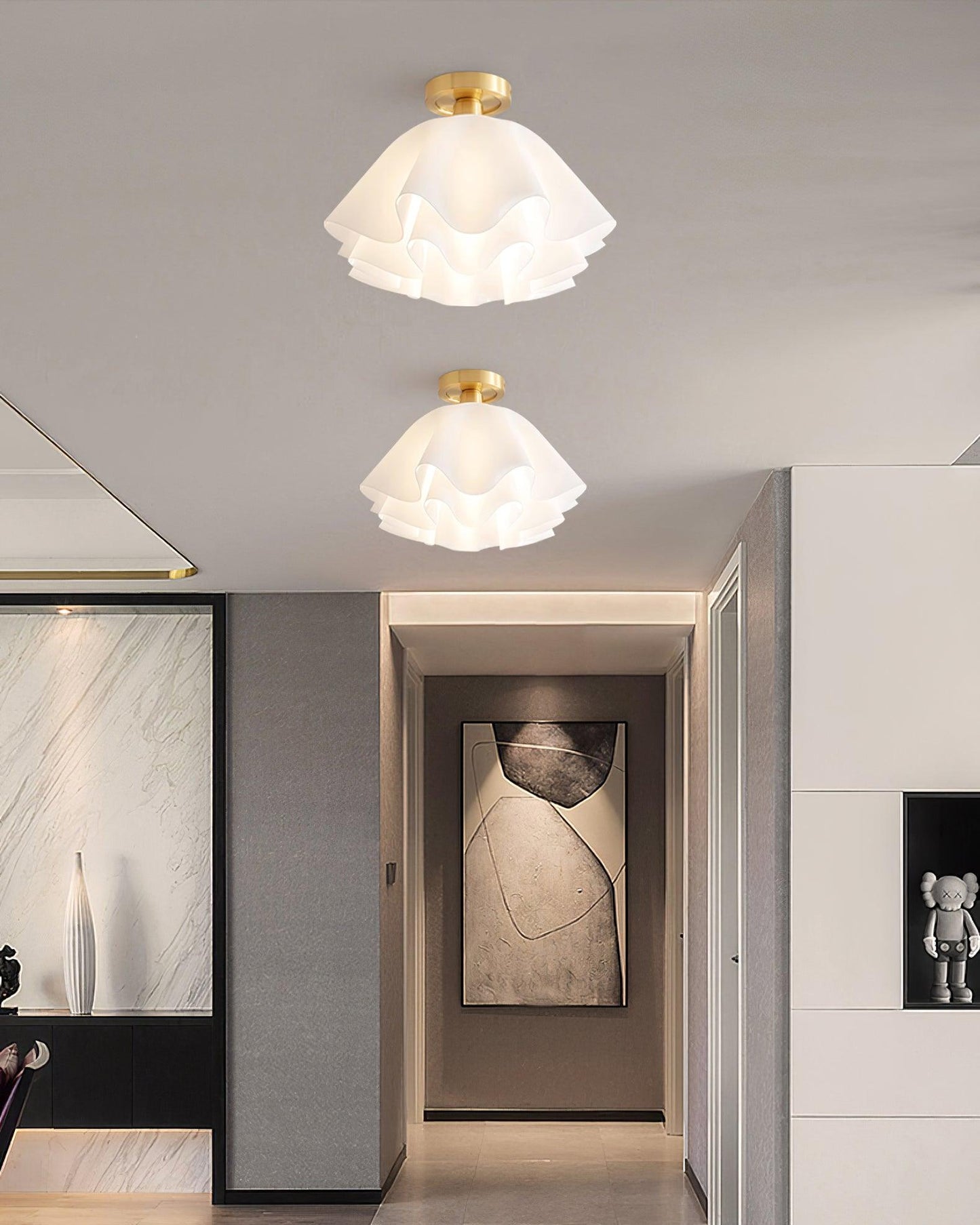 Gailon – Sculpturale Plafondlamp (Moderne Flush Mount, E27 LED)