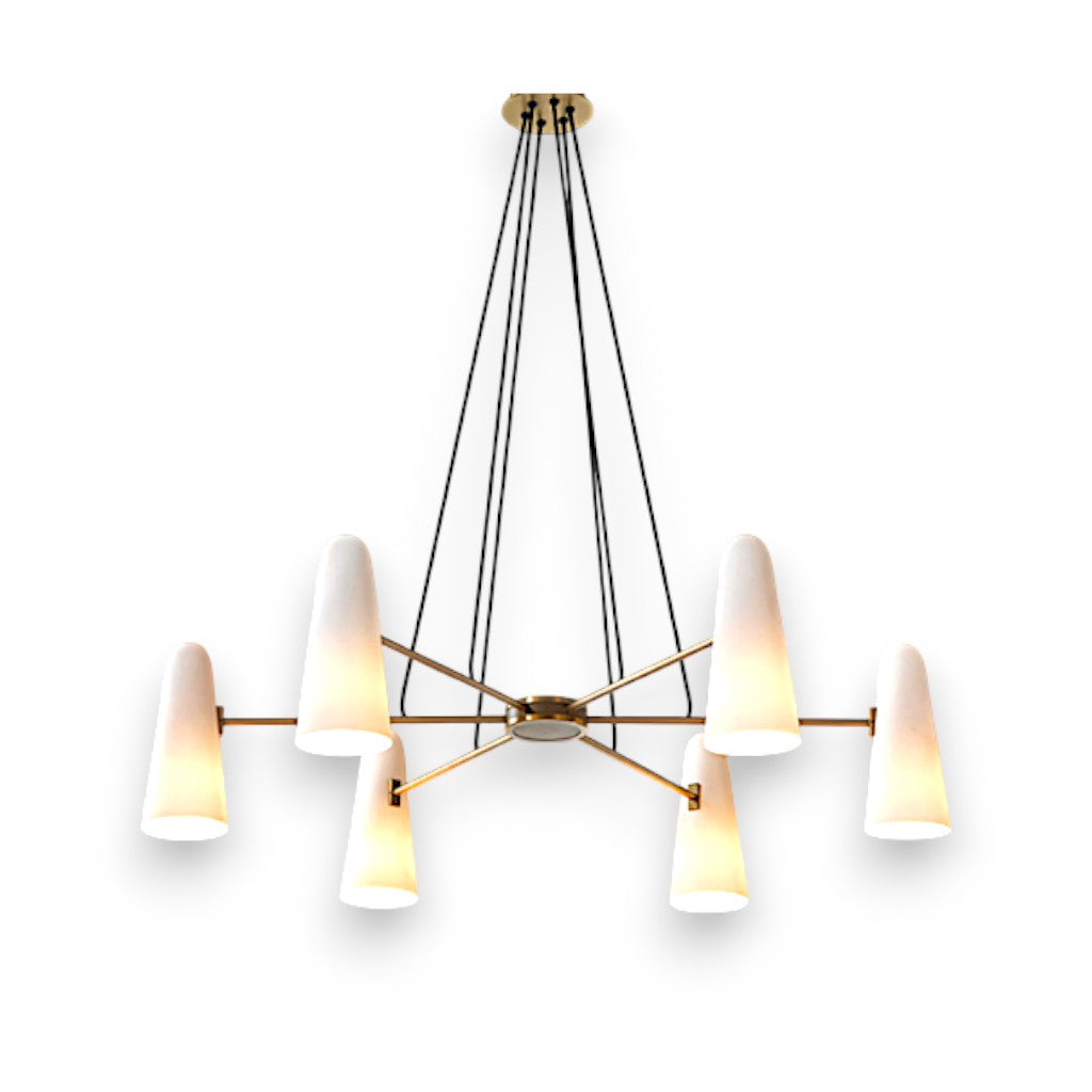 Lanterna - Klassieke Mid-Century Glazen Kroonluchter Voor Moderne Interieurs
