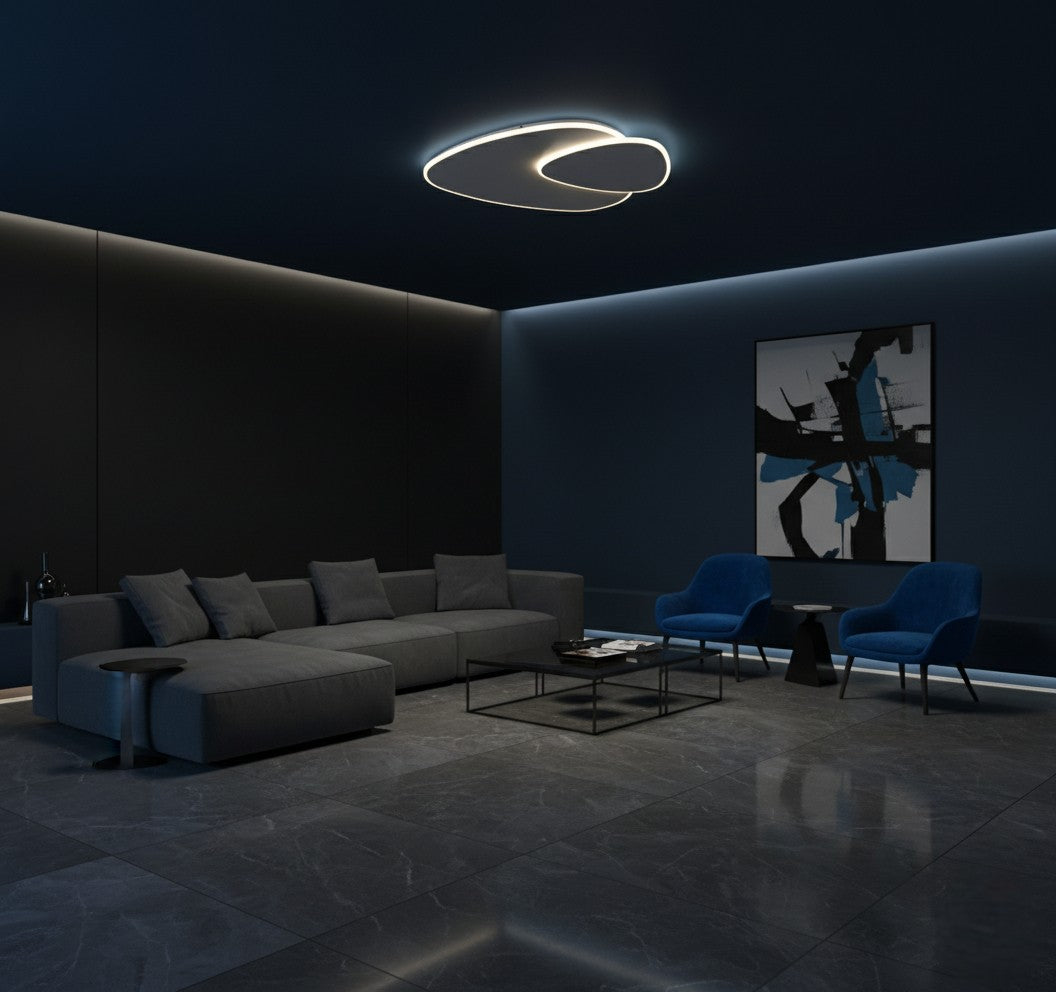 Ellora – Moderne Minimalistische LED Plafondlamp in Elliptisch Bladontwerp