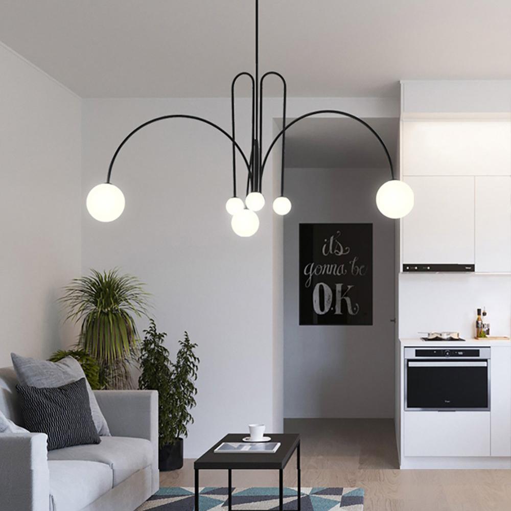 Arcova – Moderne Glazen Bol Kroonluchter Hanglamp