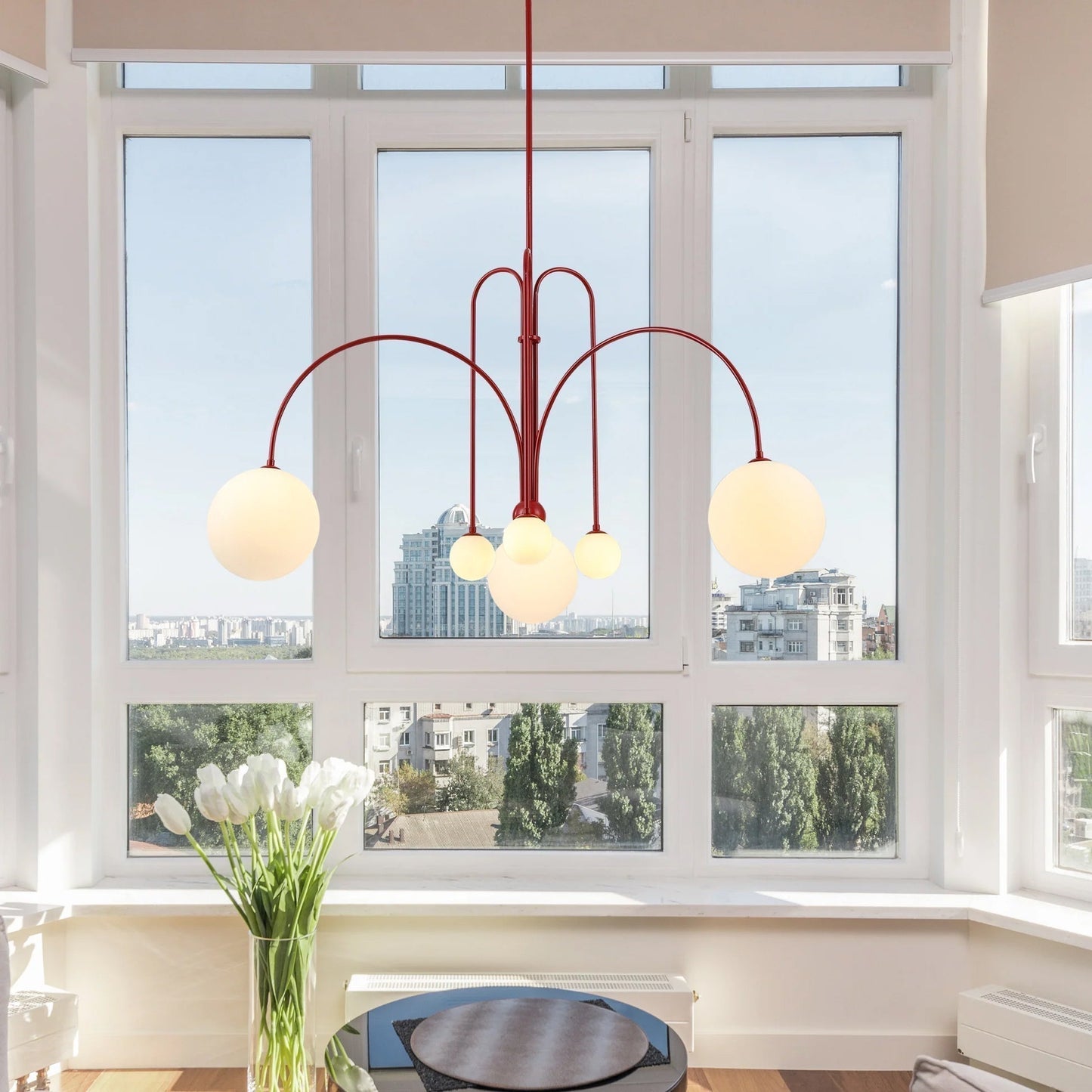 Arcova – Moderne Glazen Bol Kroonluchter Hanglamp