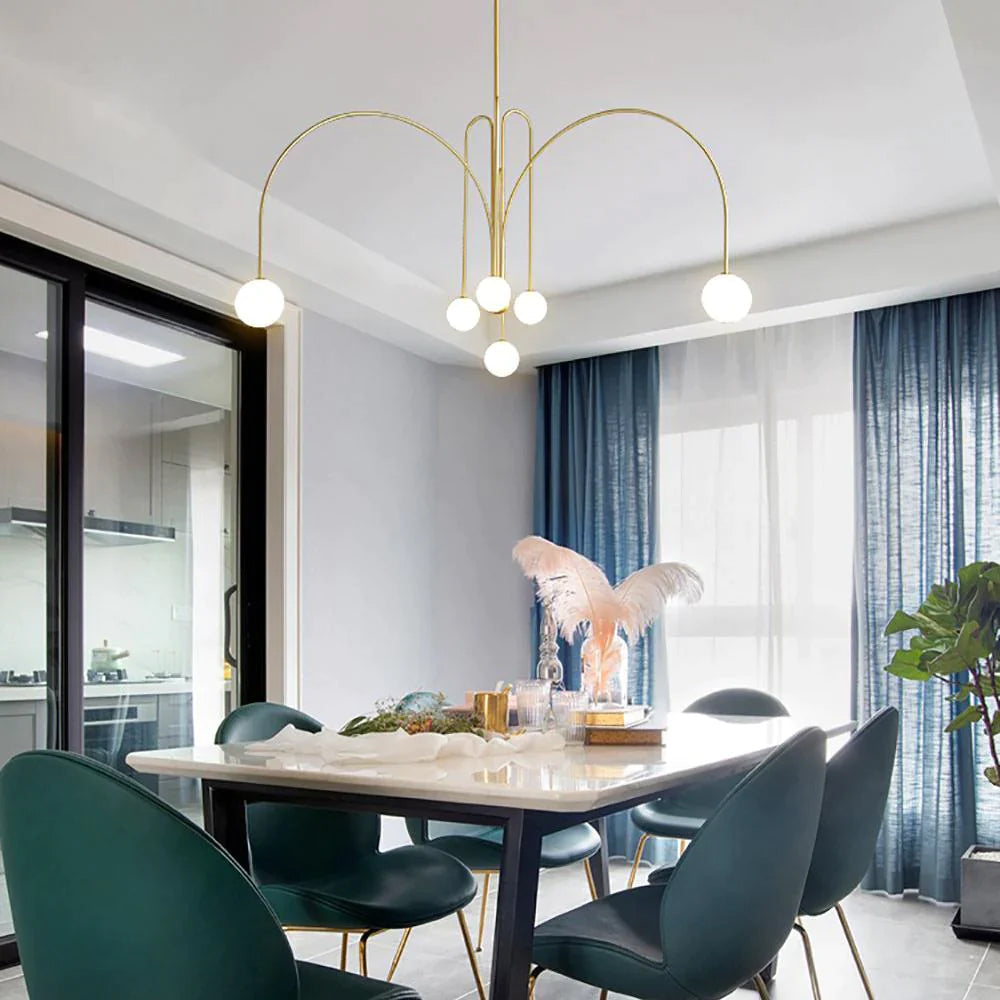 Arcova – Moderne Glazen Bol Kroonluchter Hanglamp
