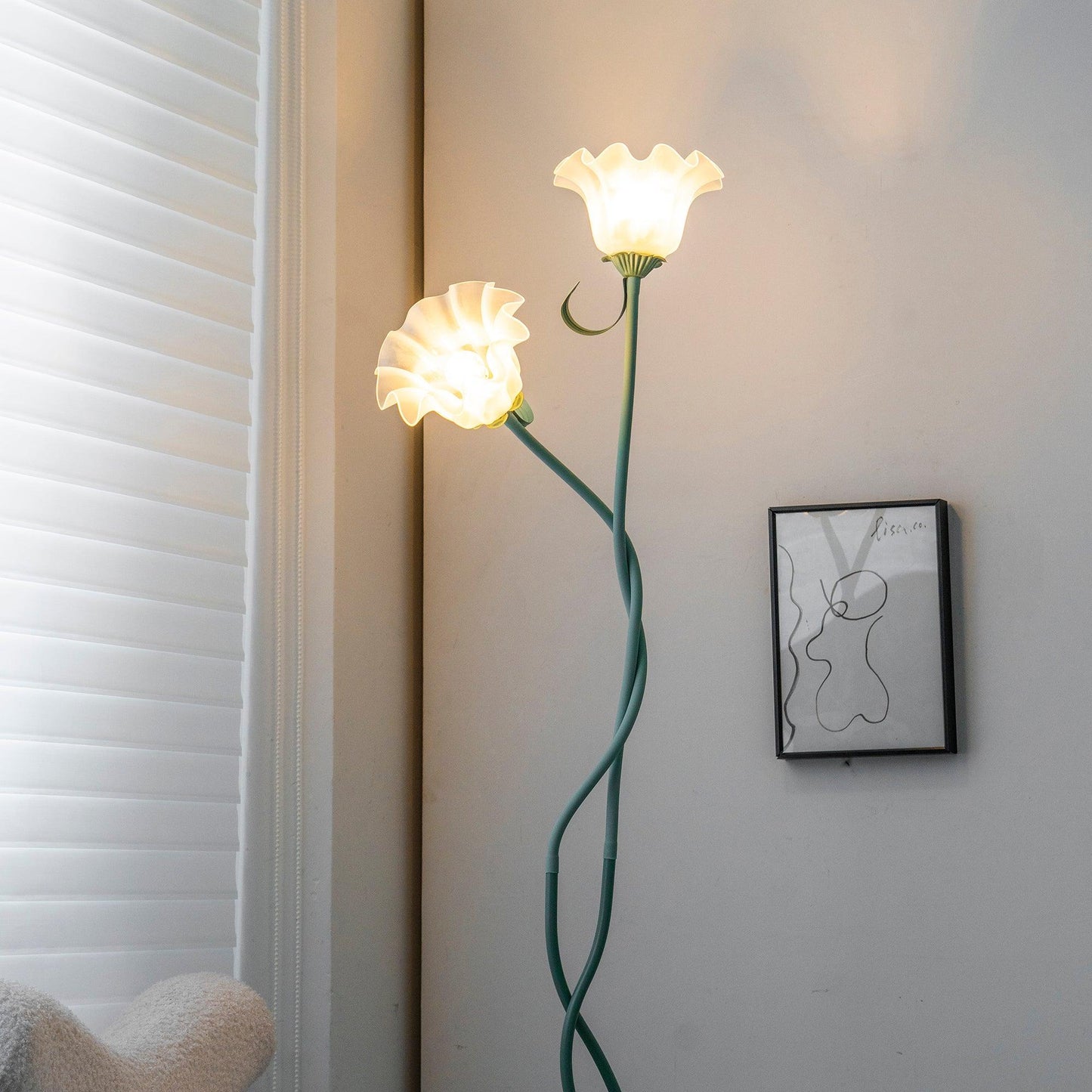 Calla – Bloemen Vloerlamp (Artistieke Staande Lamp, E27 LED)