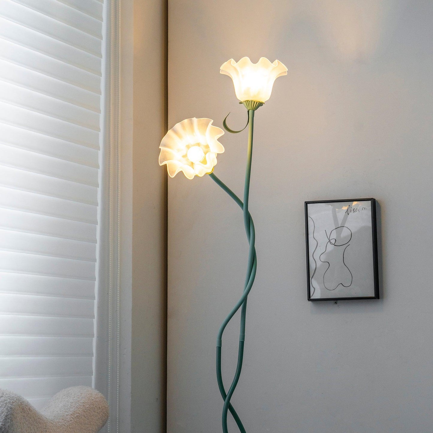 Calla – Bloemen Vloerlamp (Artistieke Staande Lamp, E27 LED)