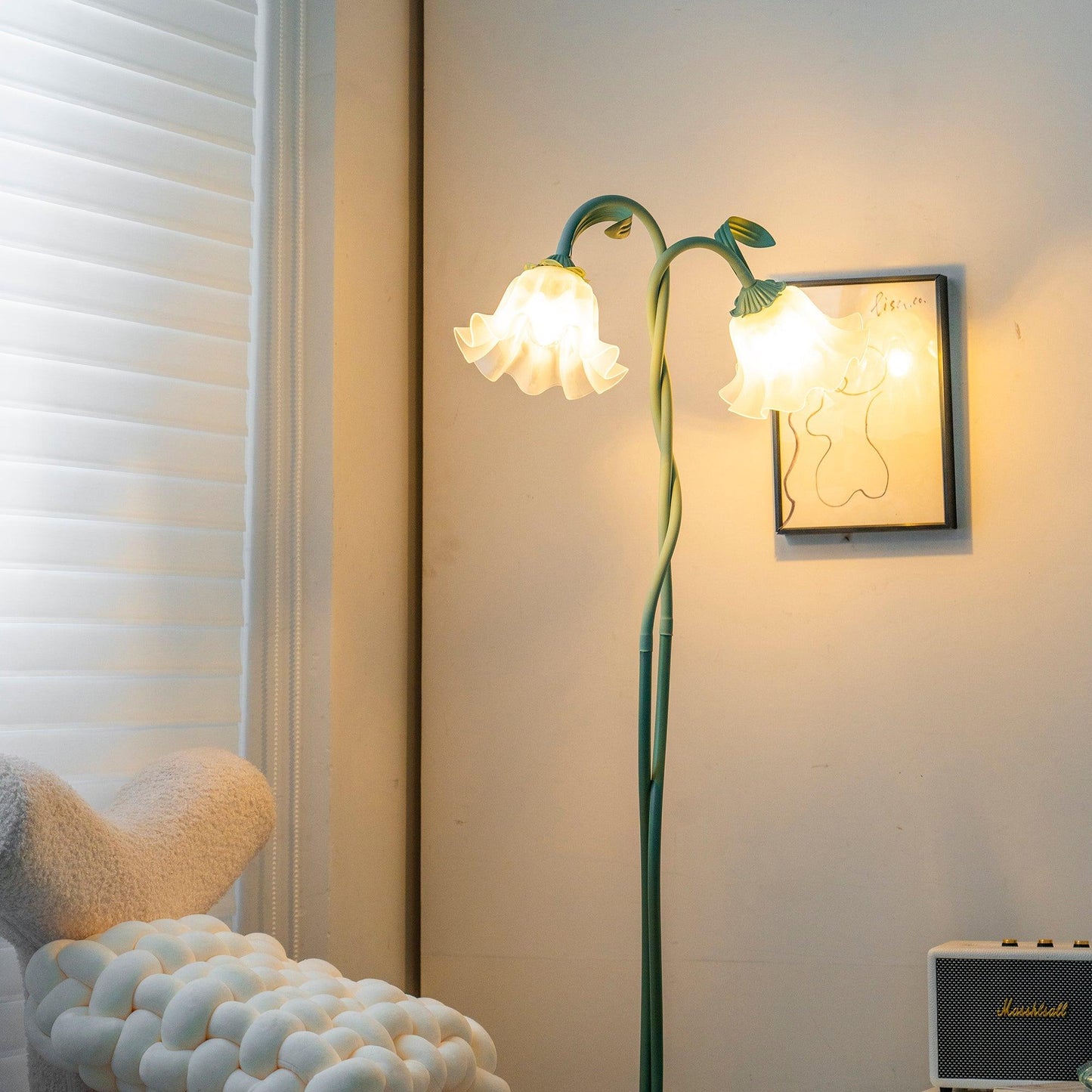 Calla – Bloemen Vloerlamp (Artistieke Staande Lamp, E27 LED)