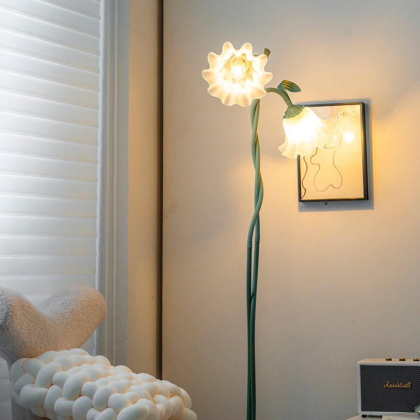 Calla – Bloemen Vloerlamp (Artistieke Staande Lamp, E27 LED)