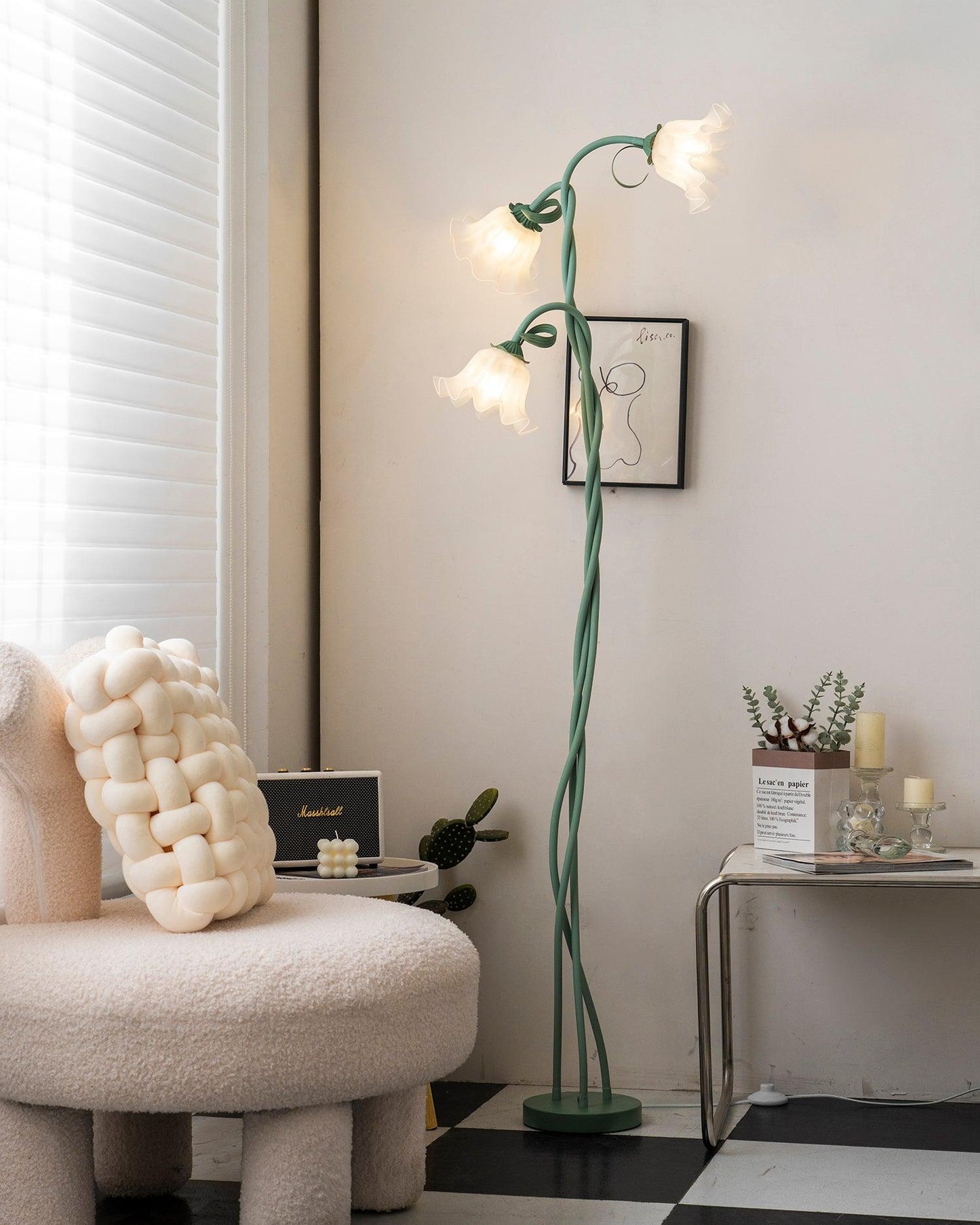 Calla – Bloemen Vloerlamp (Artistieke Staande Lamp, E27 LED)