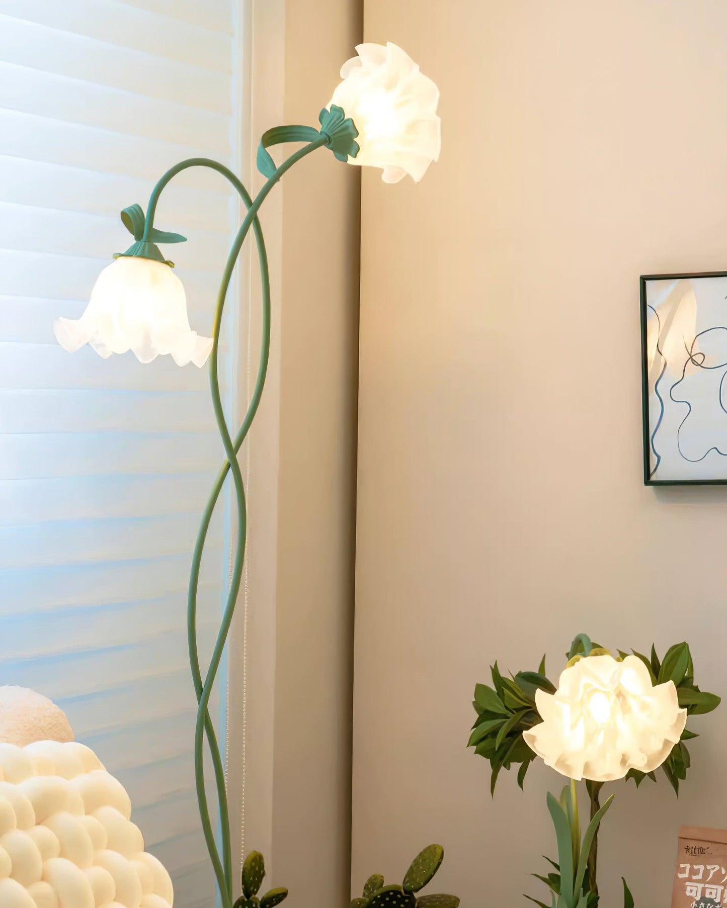 Calla – Bloemen Vloerlamp (Artistieke Staande Lamp, E27 LED)