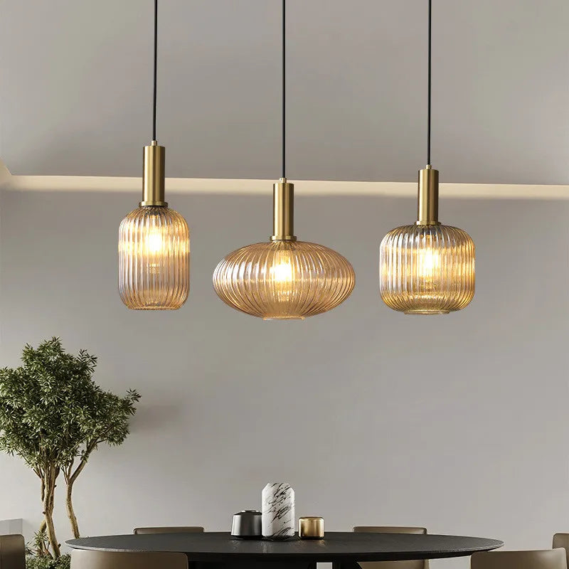 Avelis – Nordic Retro Glazen Hanglamp