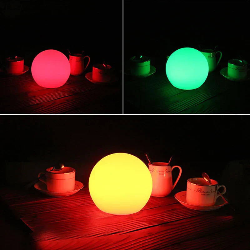 LumiGlobe – Draadloze LED Tafellamp (16 Kleuren, Oplaadbaar)