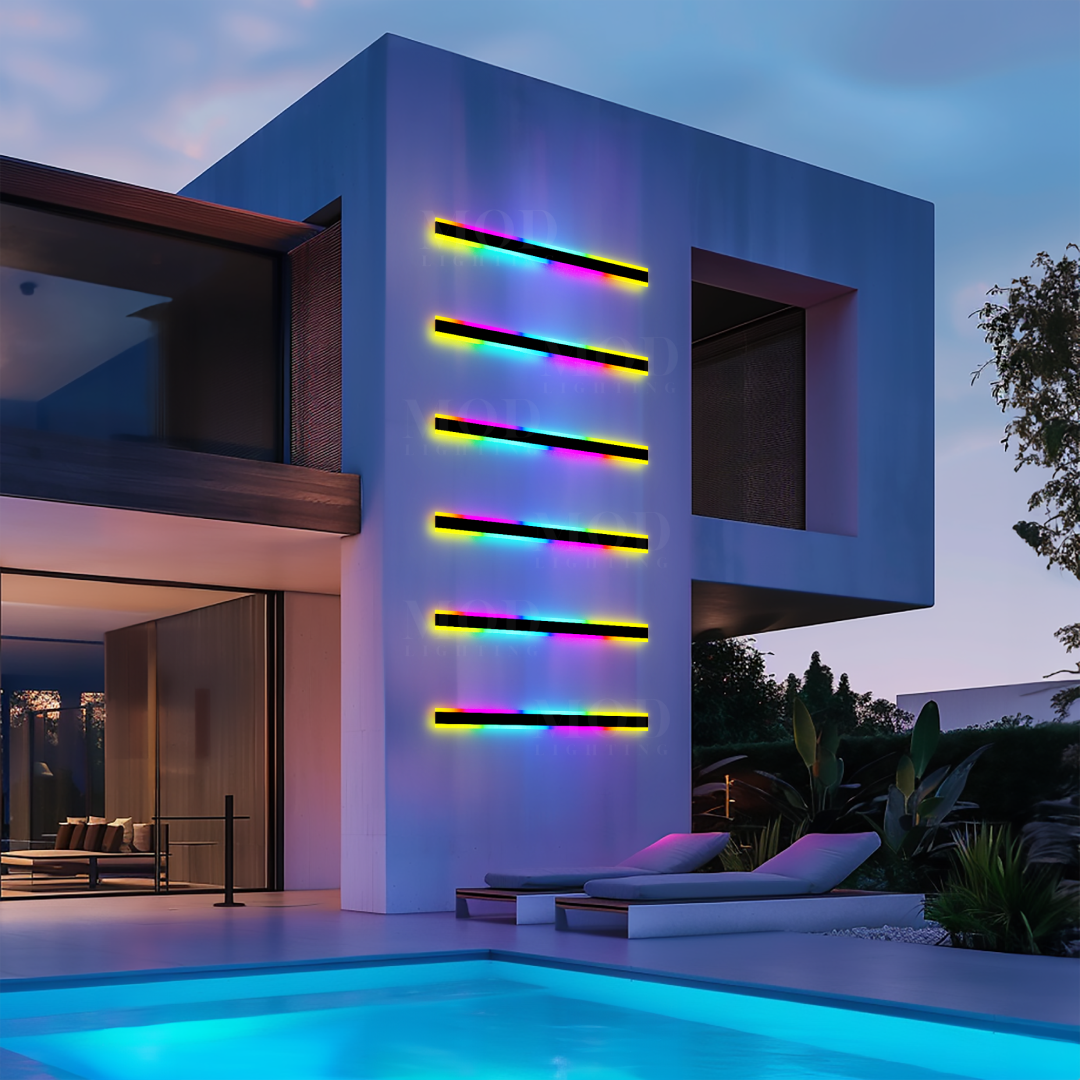 Petalune - Moderne RGB Wandlamp Met Afstandsbediening Voor Buiten, Veranda En Terras