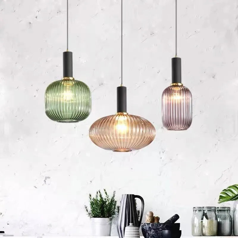 Avelis – Nordic Retro Glazen Hanglamp