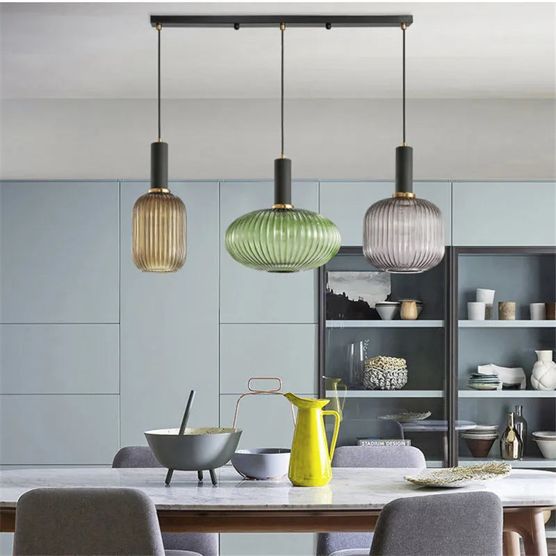 Avelis – Nordic Retro Glazen Hanglamp