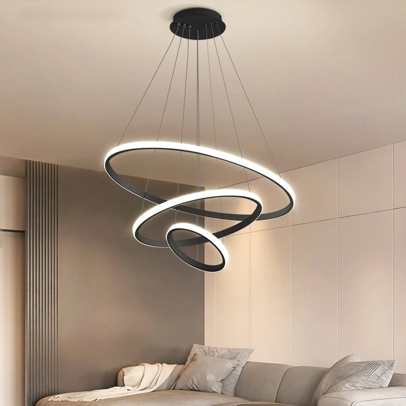 Arisha – Moderne LED Kroonluchter Met Ringen