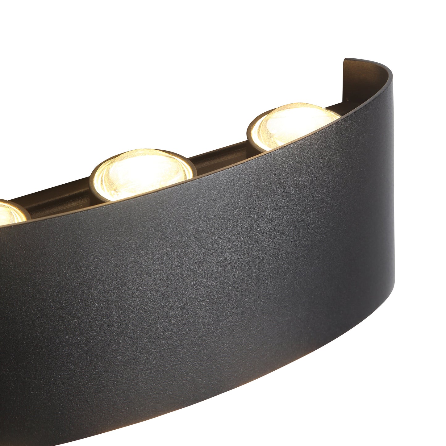 Scentora - Moderne Zwarte Buitenwandlamp 6W Voor Sfeervolle Verlichting