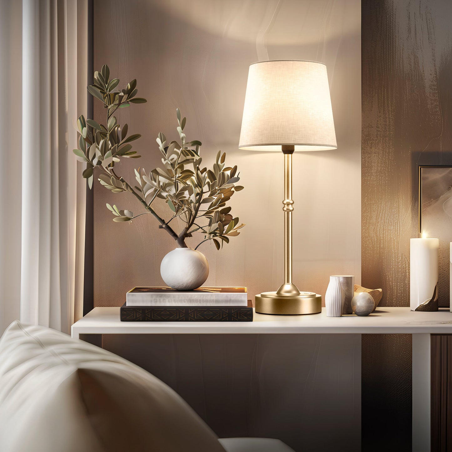 Pridola – Draadloze Moderne Tafellamp met Touch Bediening