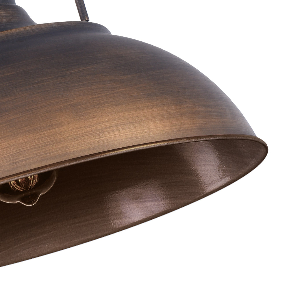 Bronxor – Industriële Enkelvoudige Dome Hanglamp