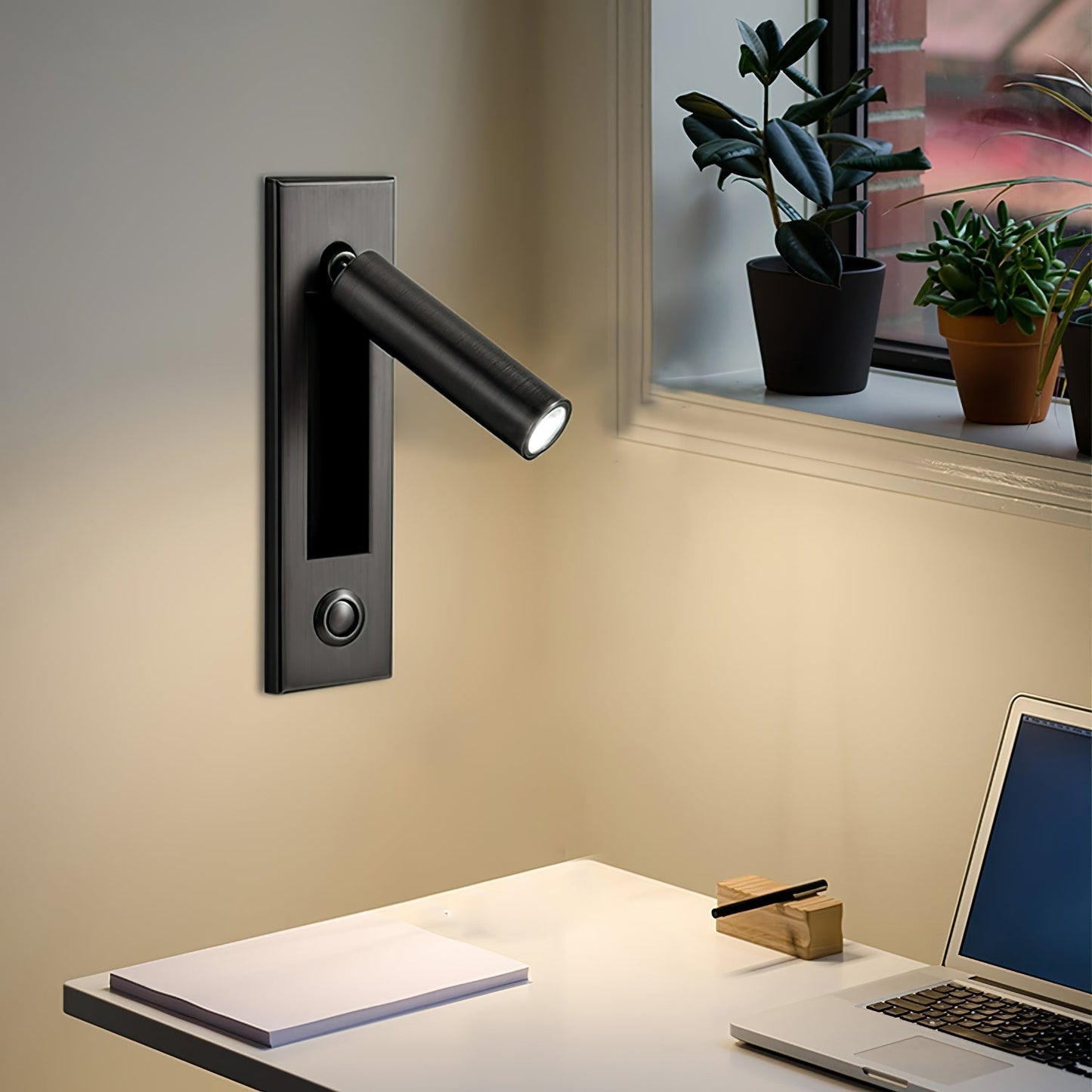 Noctis – Ingebouwde LED Wandlamp voor Slaapkamer