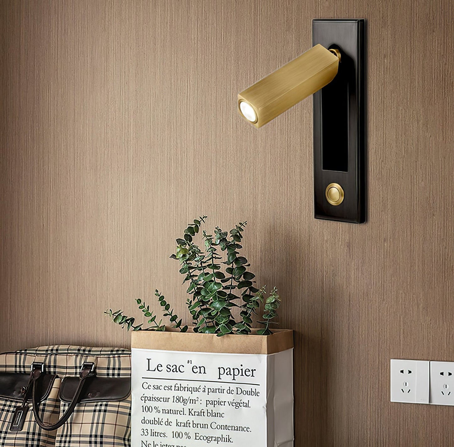 Noctis – Ingebouwde LED Wandlamp voor Slaapkamer