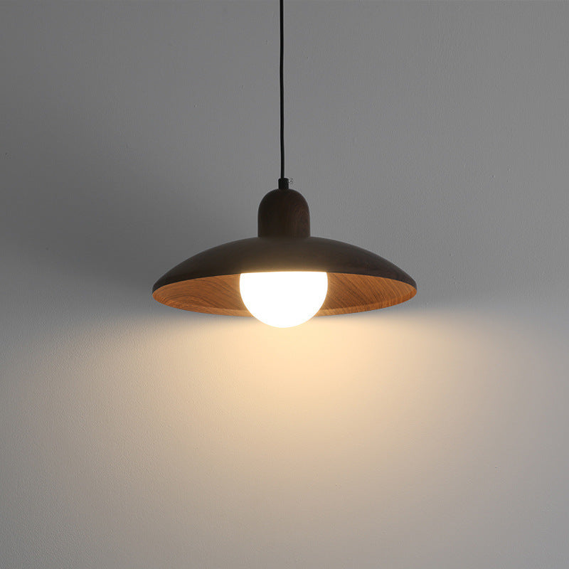 Hiroka – Japanse Wabi-Sabi Walnoot Hanglamp