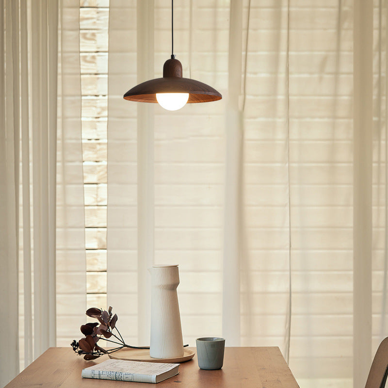 Hiroka – Japanse Wabi-Sabi Walnoot Hanglamp