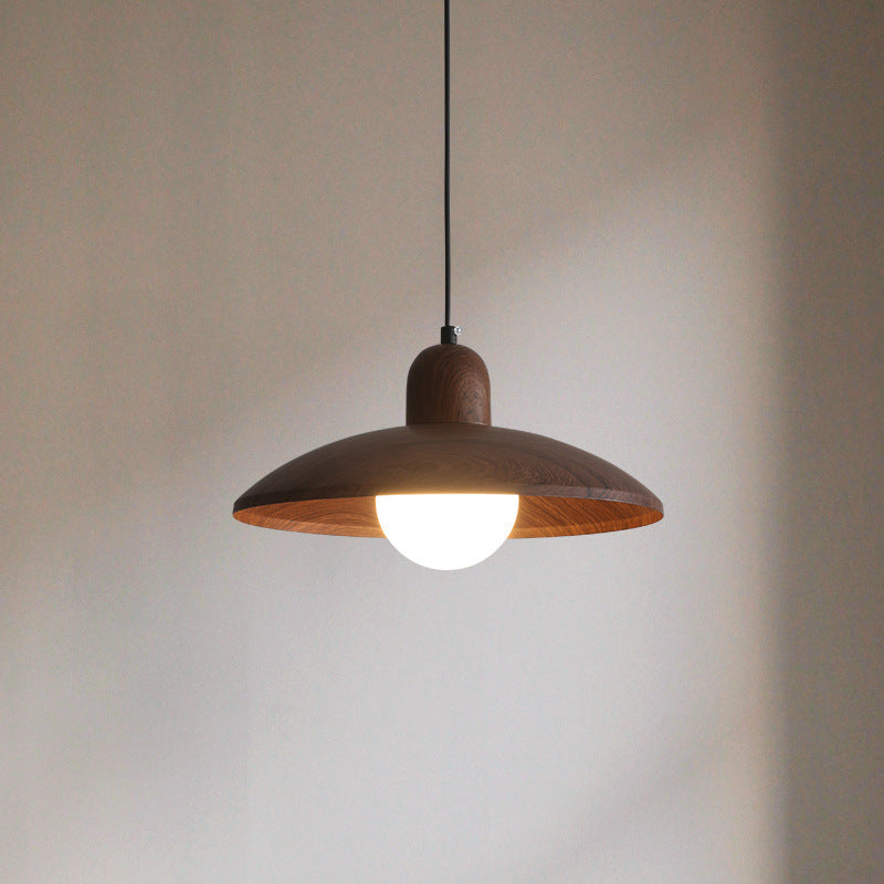 Hiroka – Japanse Wabi-Sabi Walnoot Hanglamp