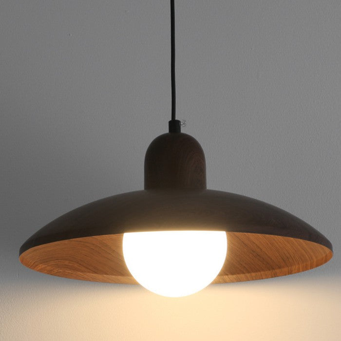 Hiroka – Japanse Wabi-Sabi Walnoot Hanglamp