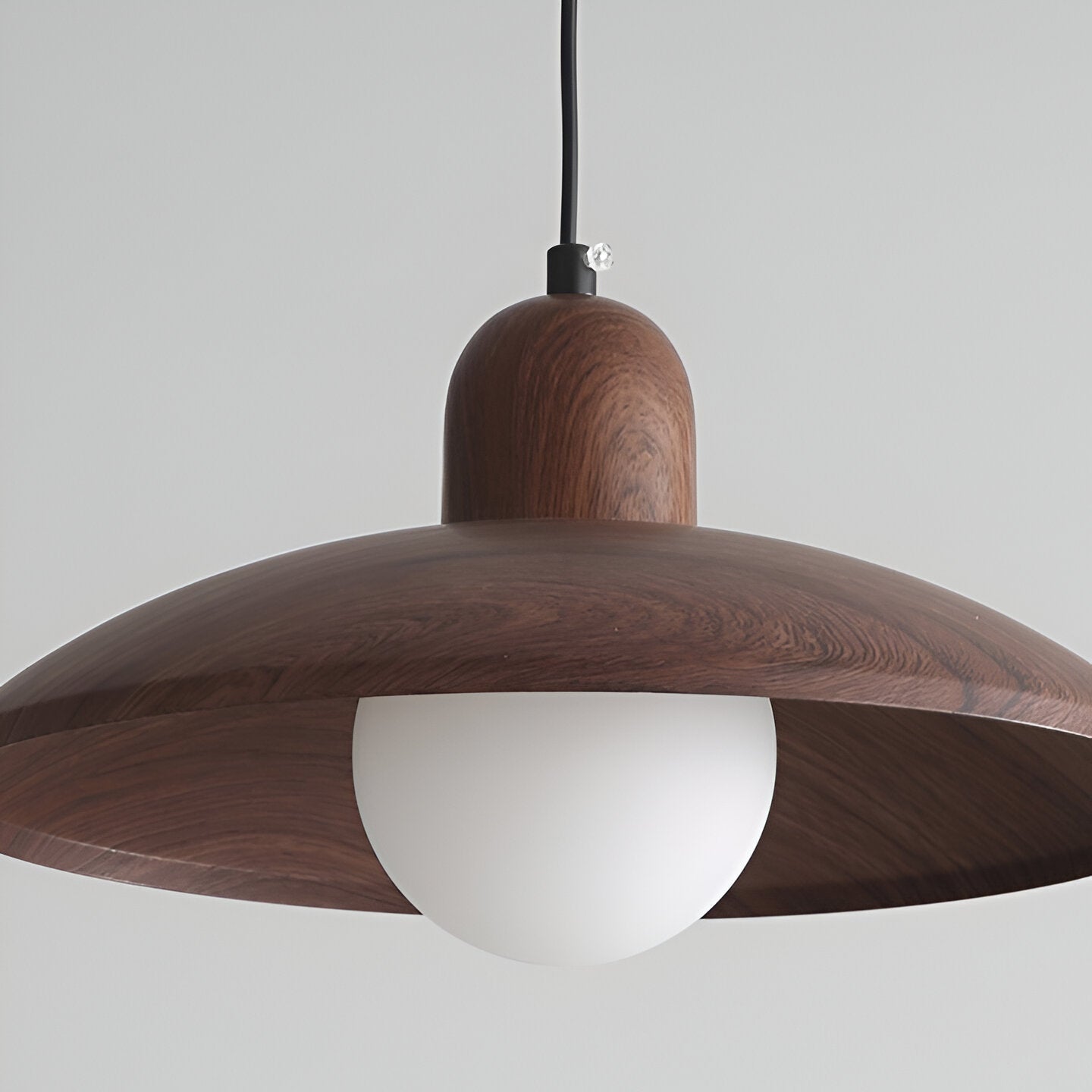 Hiroka – Japanse Wabi-Sabi Walnoot Hanglamp