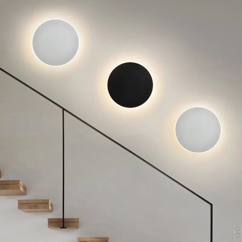 Lunor – Nordic Ronde LED Wandlamp met Bewegingssensor