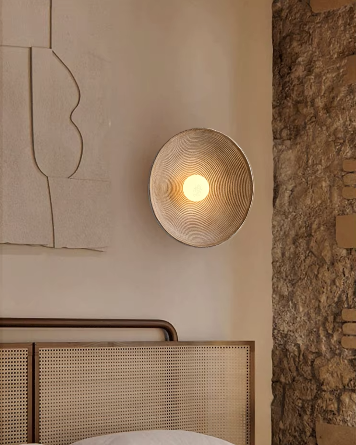 Sanda – Natuur-Inspiratie Wandlamp van Hars