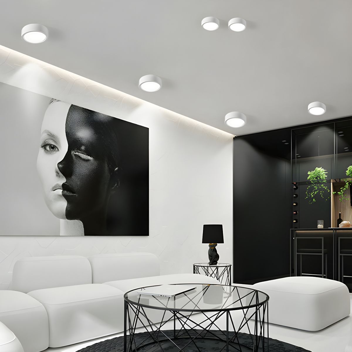 Frostora - Stijlvolle LED Plafondlamp Van Metaal Voor Moderne Interieurverlichting