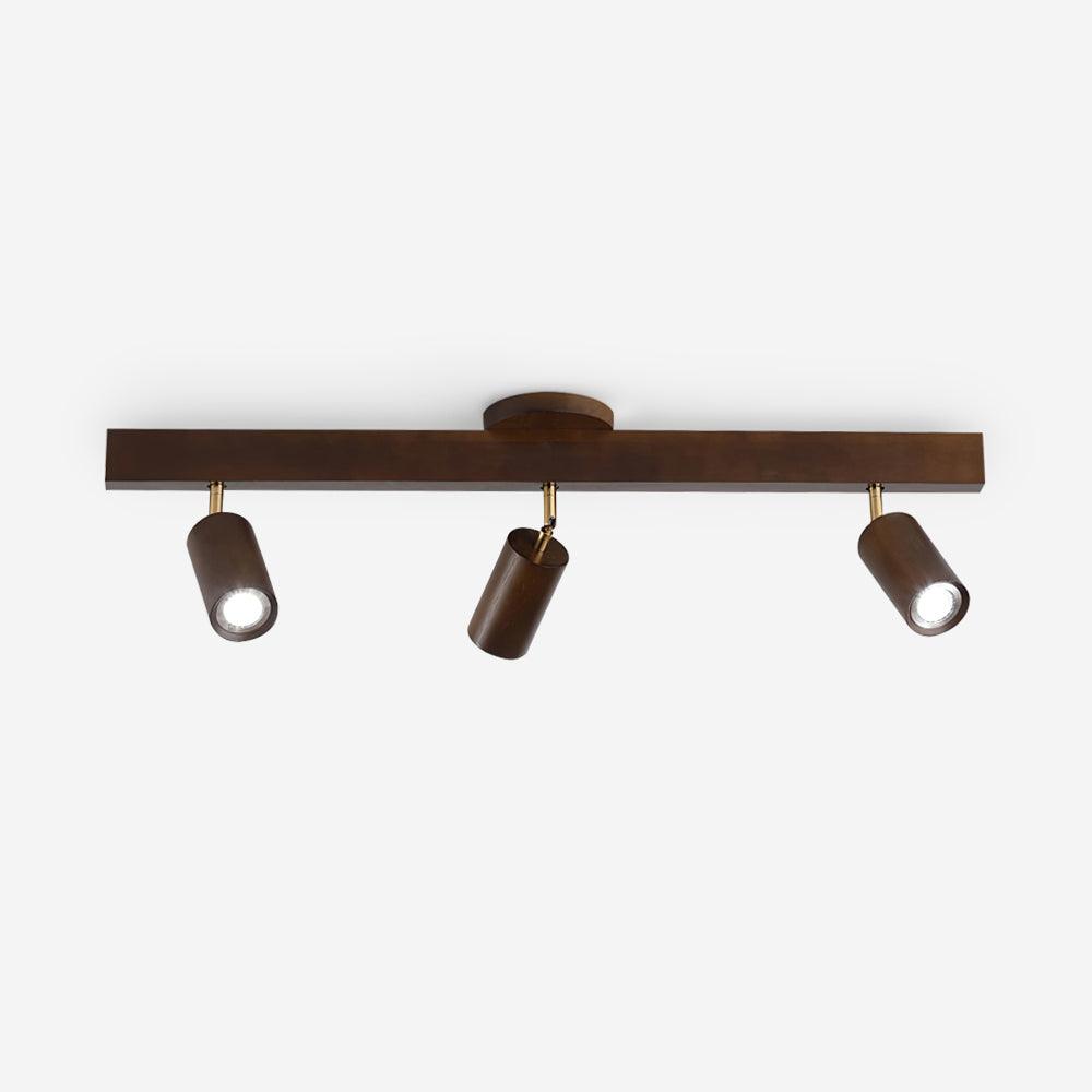 Norvia – Houten Rail Plafondlamp met Verstelbare Spots