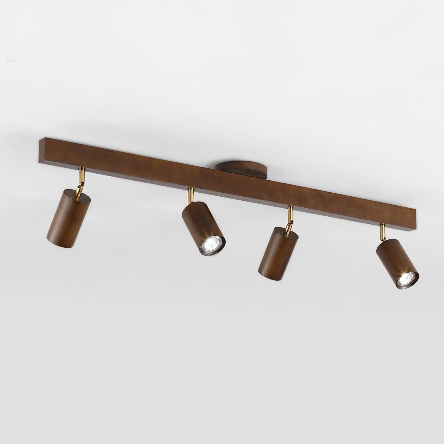 Norvia – Houten Rail Plafondlamp met Verstelbare Spots
