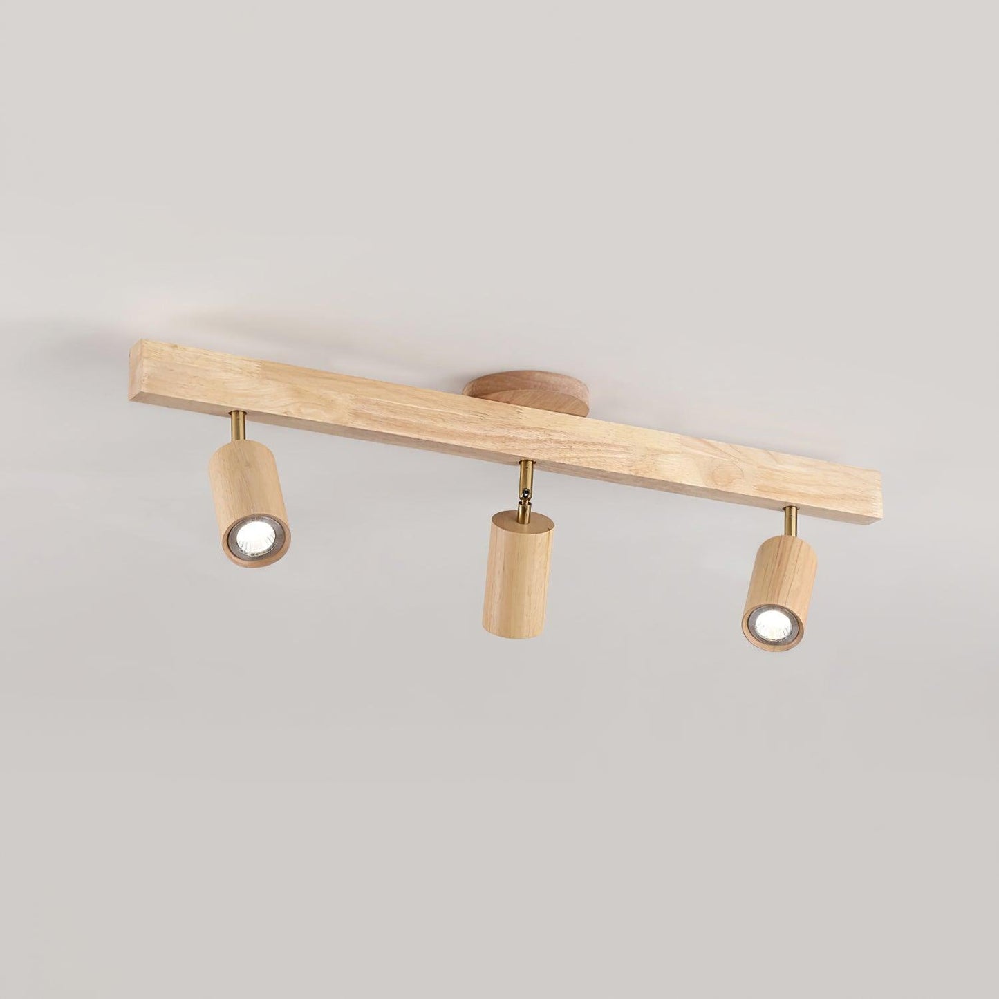 Norvia – Houten Rail Plafondlamp met Verstelbare Spots