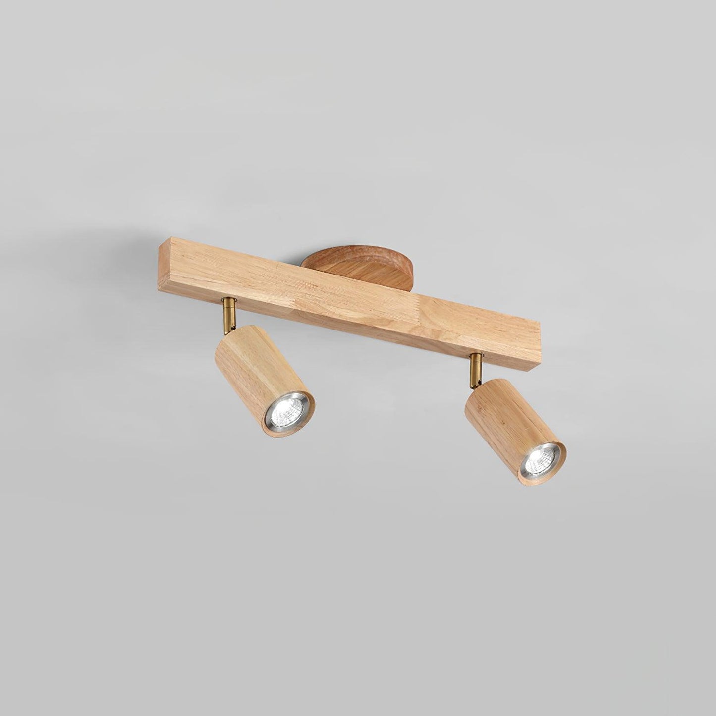 Norvia – Houten Rail Plafondlamp met Verstelbare Spots