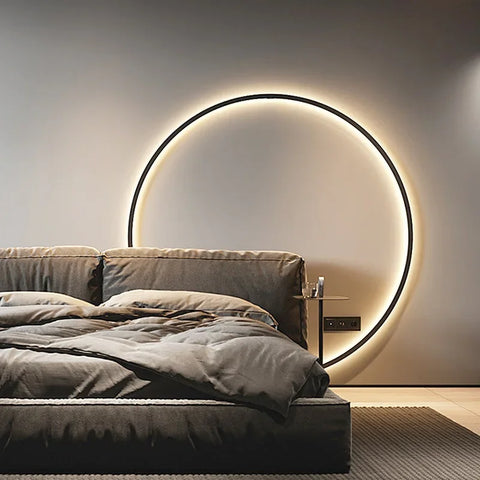 Solvia – Minimalistische LED Wandlamp (Ronde Moderne Wandlamp)