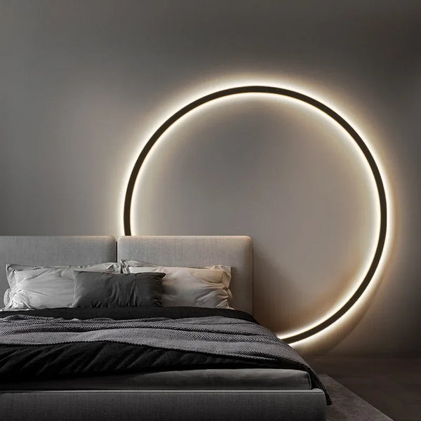 Solvia – Minimalistische LED Wandlamp (Ronde Moderne Wandlamp)