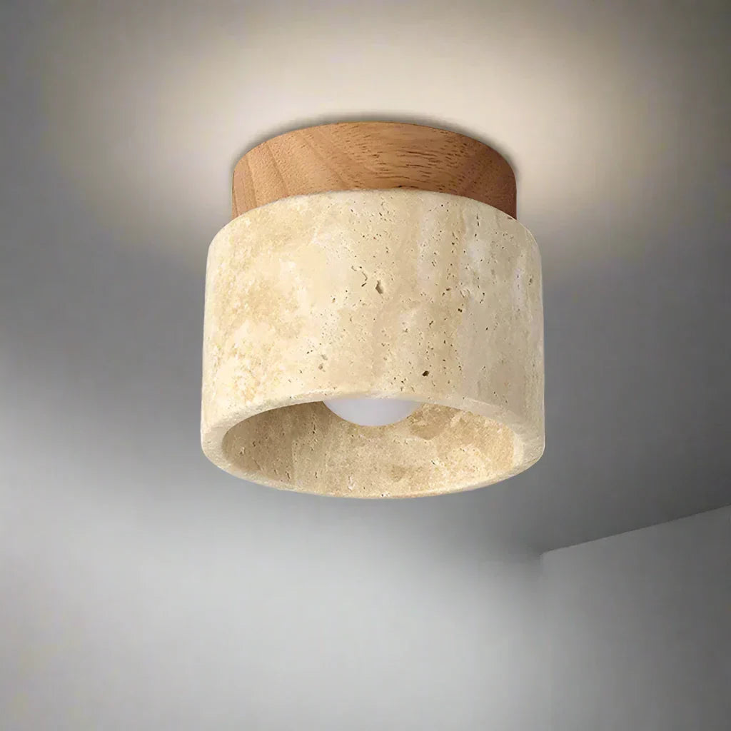 Kairi – Japanse Minimalistische Plafondlamp in Crème