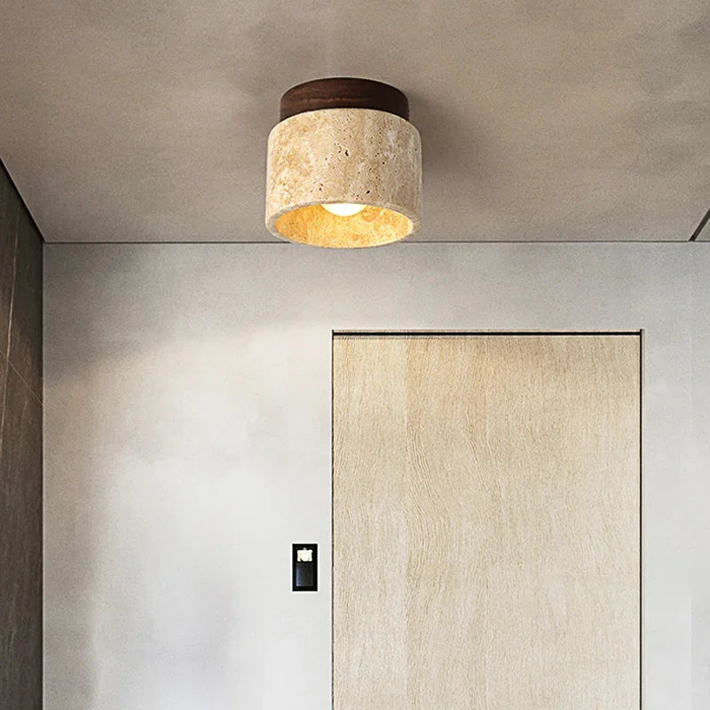 Kairi – Japanse Minimalistische Plafondlamp in Crème