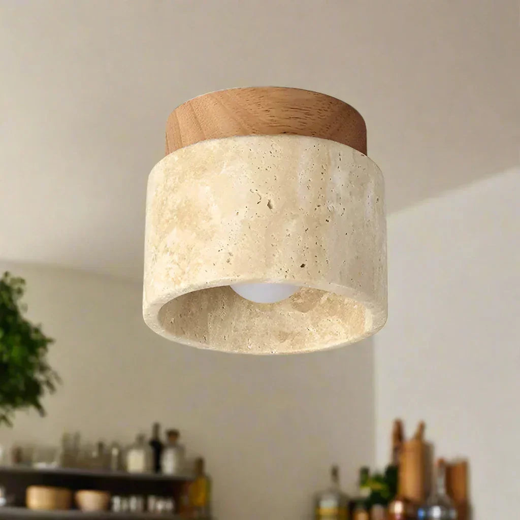 Kairi – Japanse Minimalistische Plafondlamp in Crème