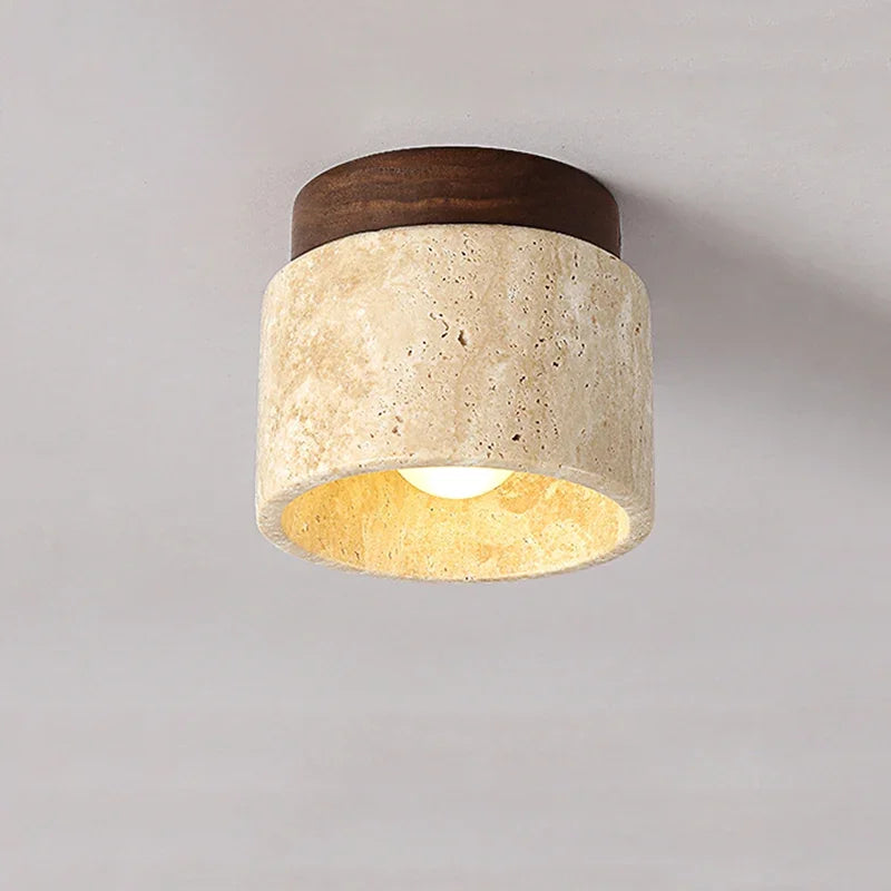 Kairi – Japanse Minimalistische Plafondlamp in Crème