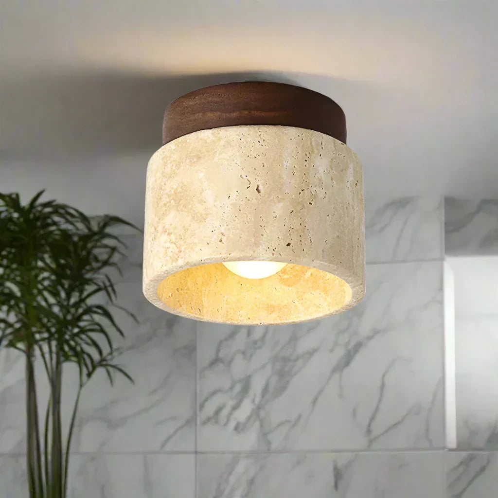 Kairi – Japanse Minimalistische Plafondlamp in Crème