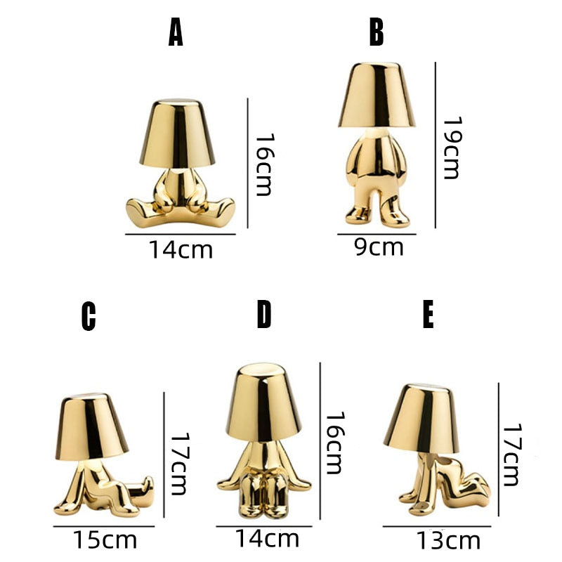Pathlux - Gouden Tafellamp met Warm Zacht Licht voor het Moderne Huis