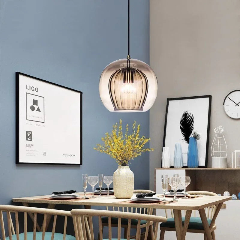 Moonira - Chic Glazen Pendelarmatuur Met Tijdloos Ontwerp