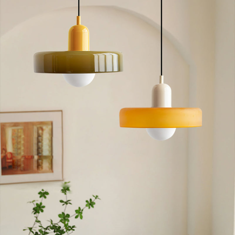 GleaMore - Bauhaus Hanglamp In Stijlvol Gekleurd Glas