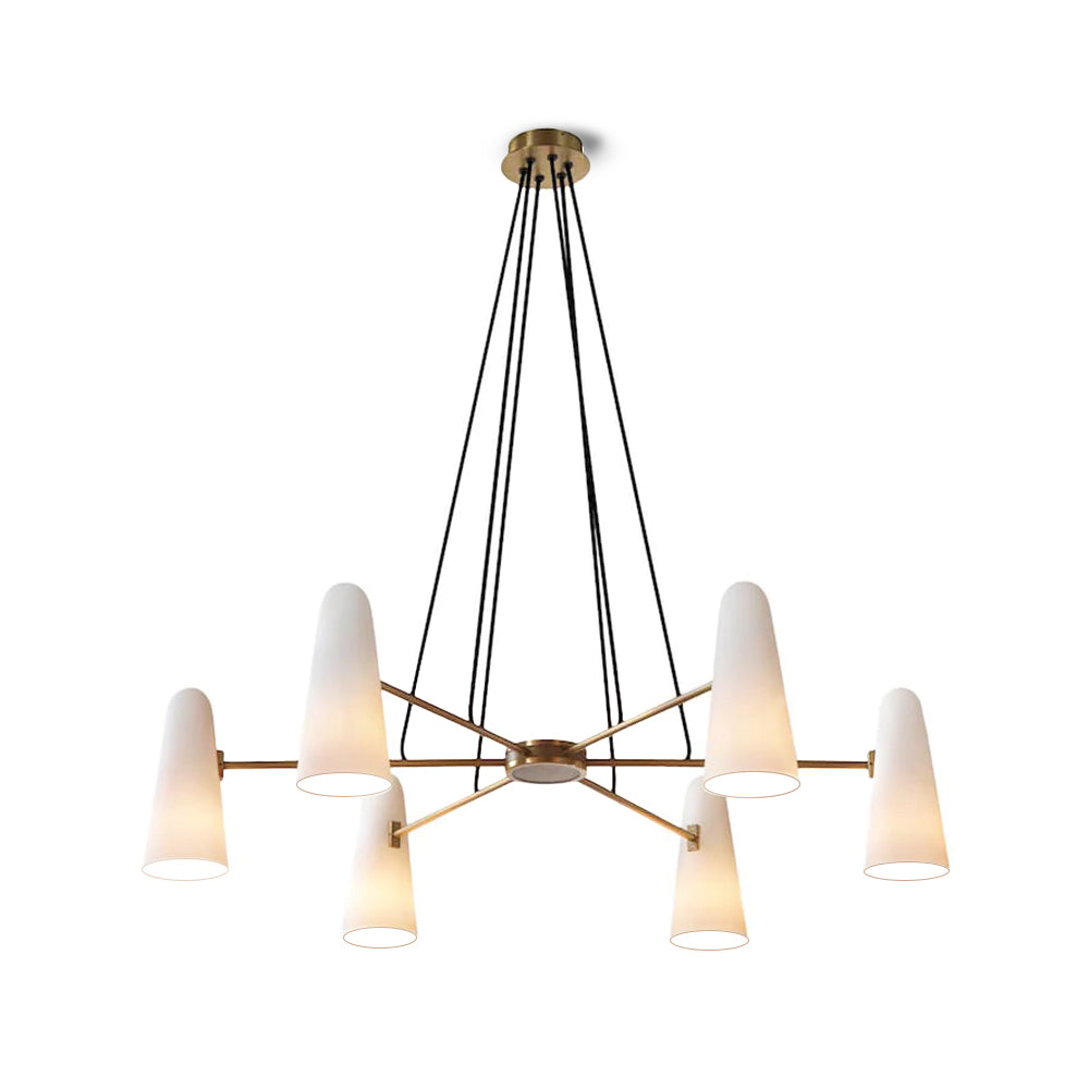 Lanterna - Klassieke Mid-Century Glazen Kroonluchter Voor Moderne Interieurs
