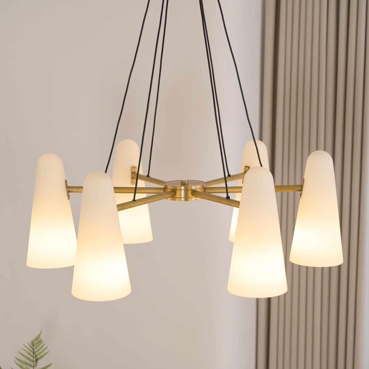 Lanterna - Klassieke Mid-Century Glazen Kroonluchter Voor Moderne Interieurs